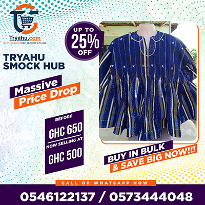 Original Ghana Smocks Online | Tryahu Handmade Fugu & Batakari